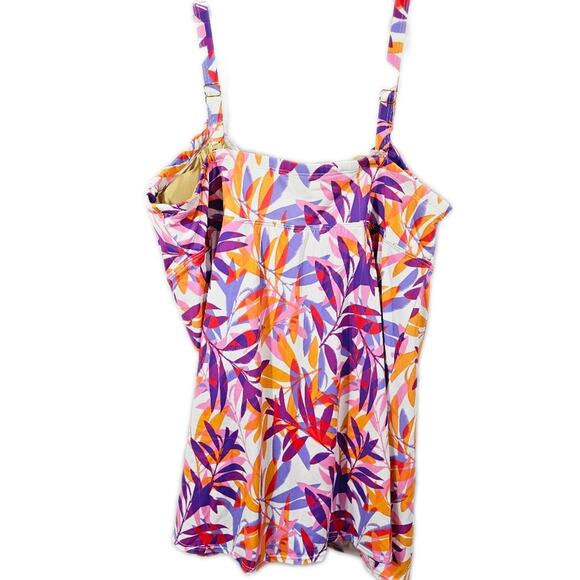 Swimsuits For All Tie Front Underwire Swim Dress NWT Size 26 - Picture 4 of 13